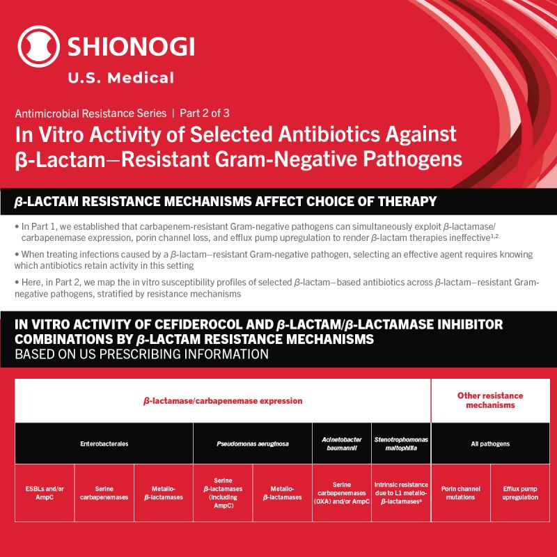 Spectrum of Activity of Contemporary Antibiotics Against Resistant Gram-Negative Pathogens